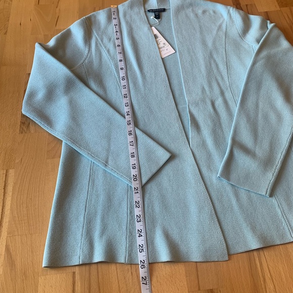 NWT Capri Shaped Jacket baby blue silk blend size S/P - Picture 7 of 13